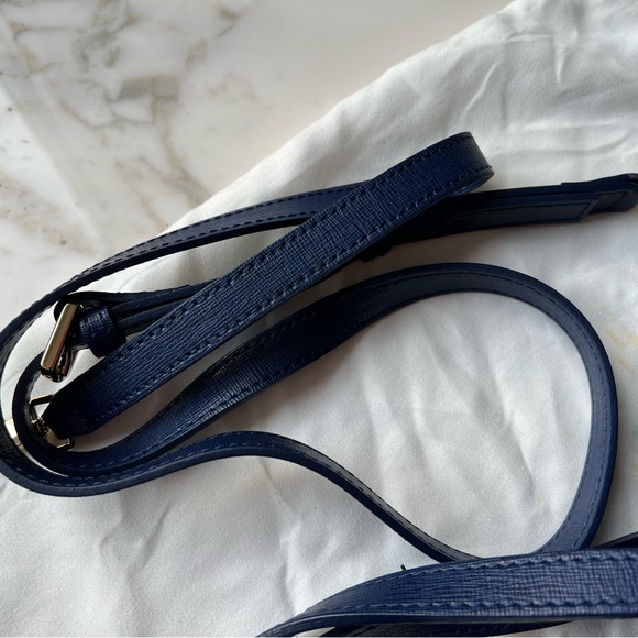 Furla Blue Leather Tote Bag with shoulder strap - Picture 9 of 9